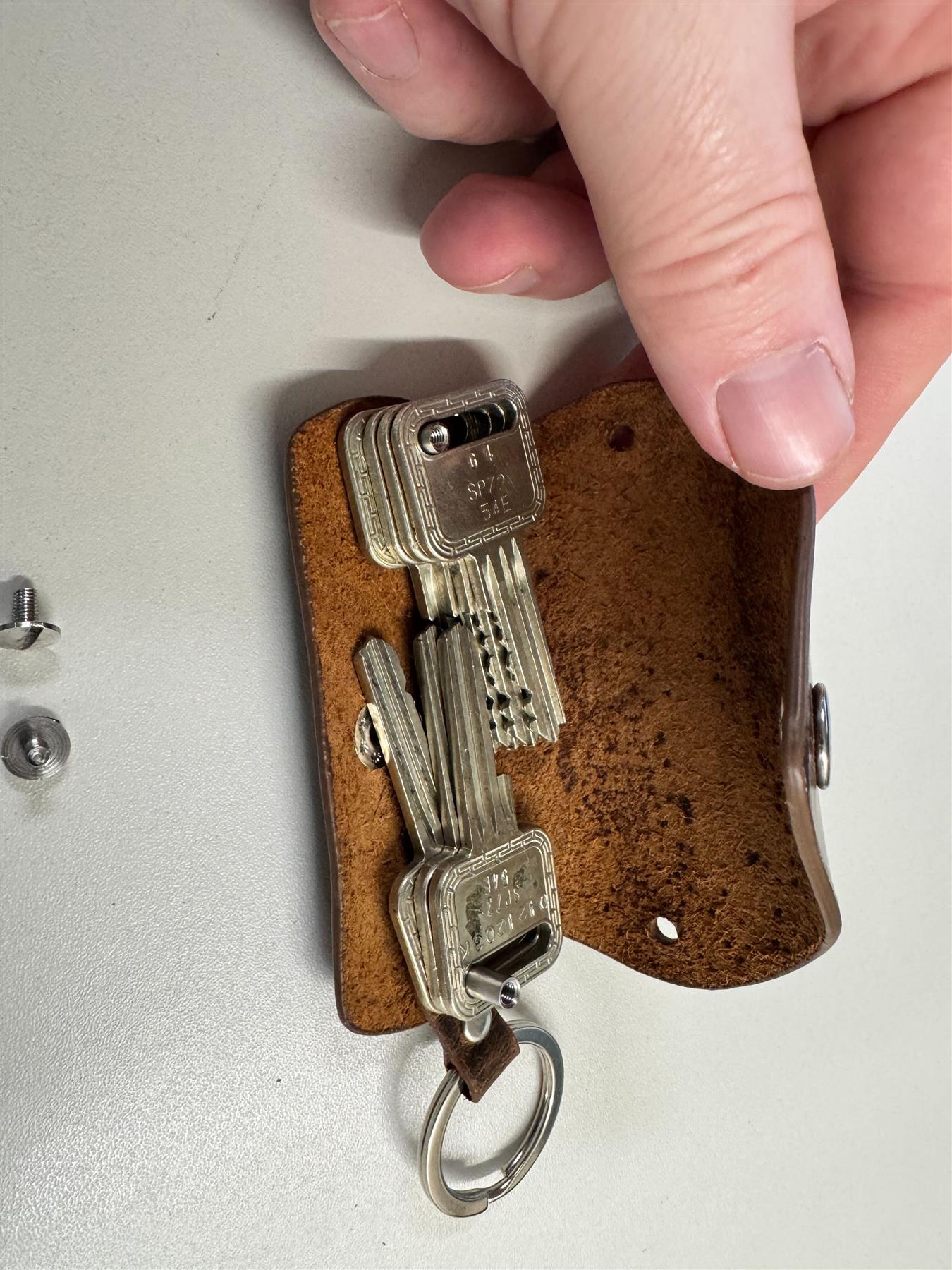 Vintage Leder Schlüsselanhänger – für einzelne Schlüssel