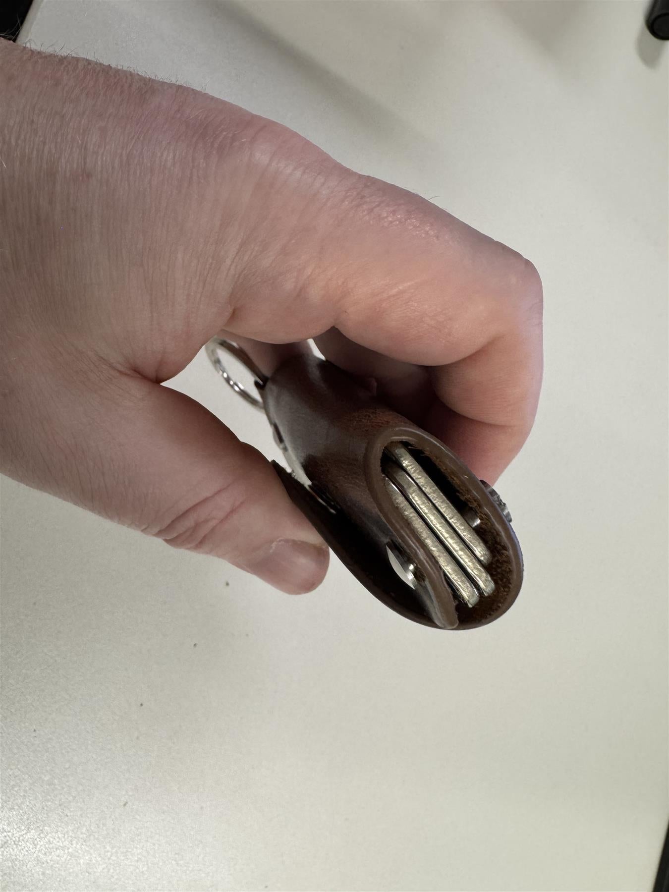 Vintage Leder Schlüsselanhänger – für einzelne Schlüssel