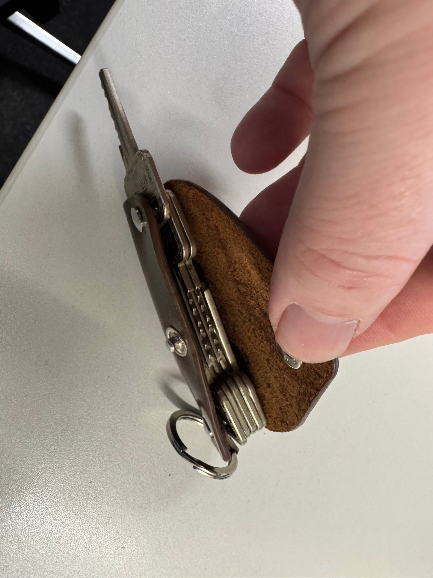 Vintage Leder Schlüsselanhänger – für einzelne Schlüssel