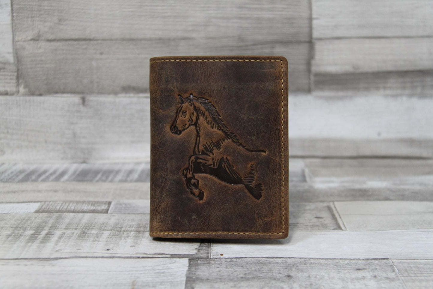 Greenburry Vintage Animal Collection "Horse" brown Pferd Prägung
