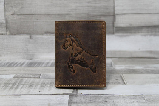 Greenburry Vintage Animal Collection "Horse" brown Pferd Prägung