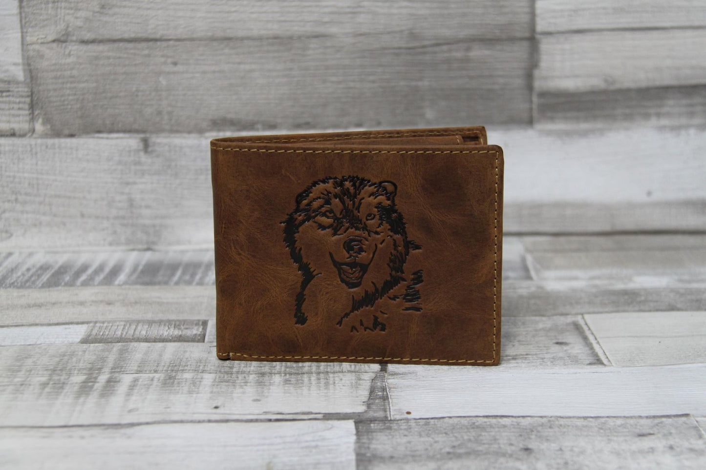 Greenburry Vintage Scheintasche 2tlg. Wolf-Motiv