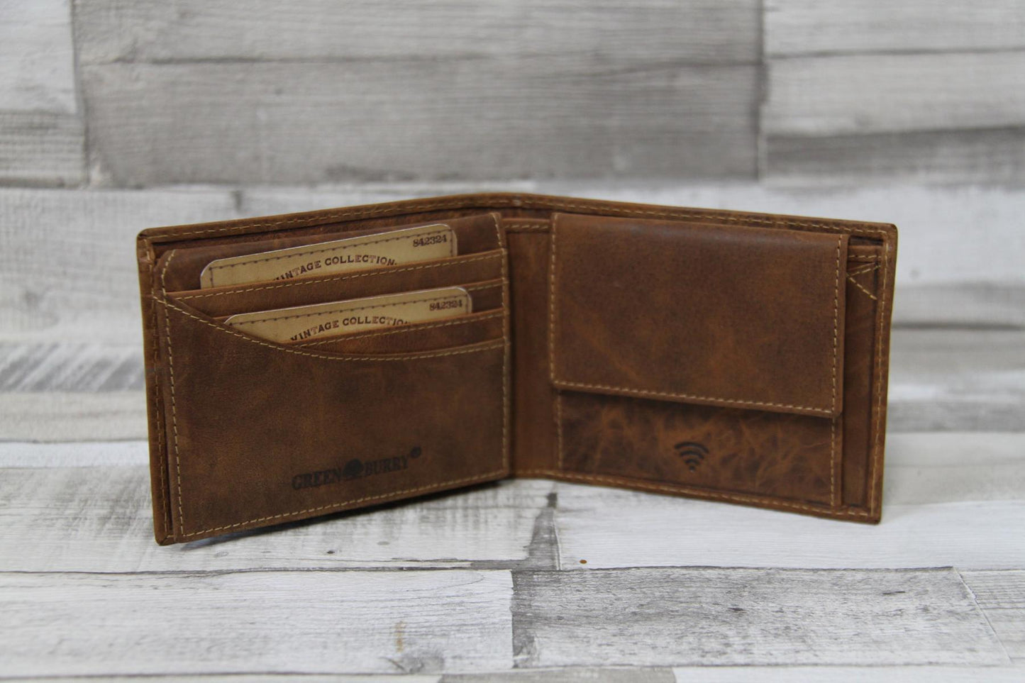 Greenburry Vintage Scheintasche 2tlg. Wolf-Motiv