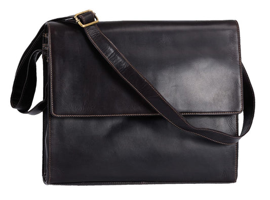 Wortmann' Da-Shopper groß, Leitz-Ordnergröße mit Klappe, Hunter Fettleder d.braun