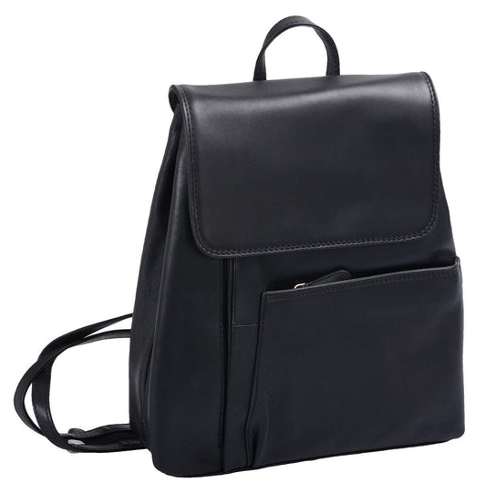 Lederrucksack mit vielen Fächern