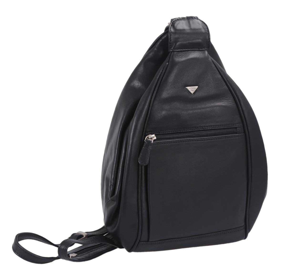 Wortmann' Rucksack Luana, schw., LEDER