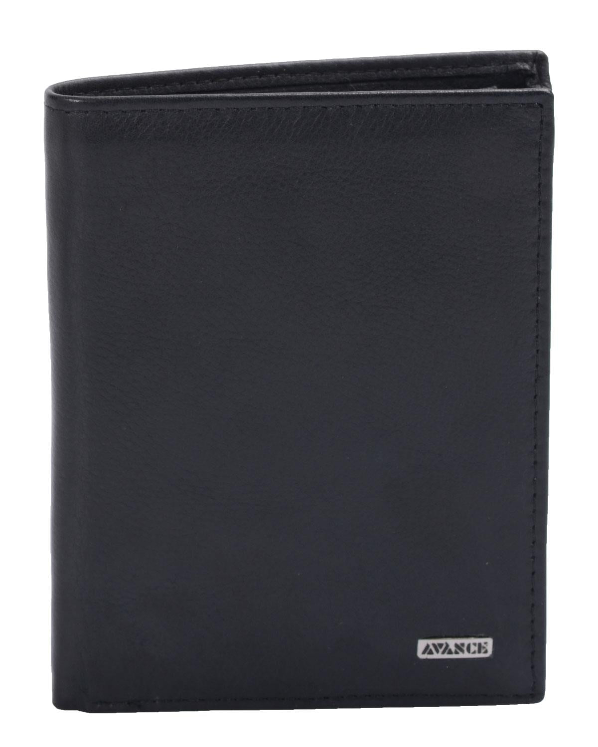 Ausweishülle Mappe für Fahrzeugpapiere, Leder, schwarz