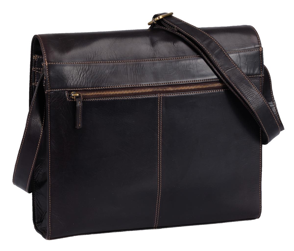 Wortmann' Da-Shopper groß, Leitz-Ordnergröße mit Klappe, Hunter Fettleder d.braun