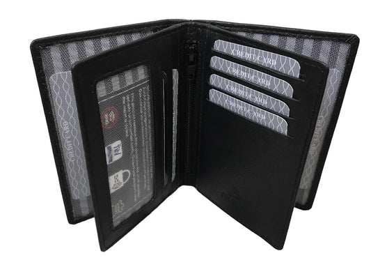 Kreditkartenasche, Leder, schwarz