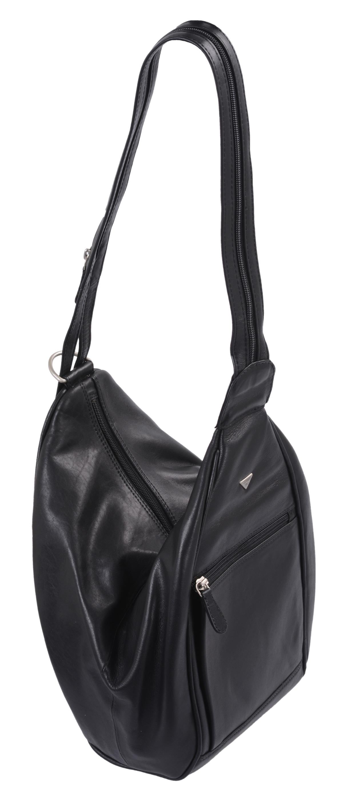 Wortmann' Rucksack Luana, schw., LEDER