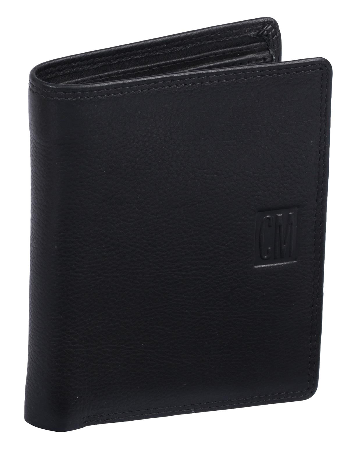 CM Herrenbörse hochformat 1 Klappe, schwarz