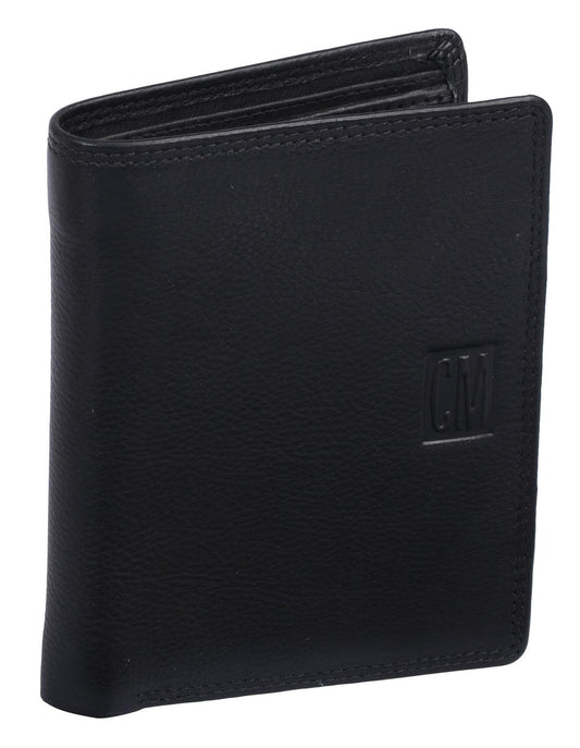 CM Herrenbörse hochformat 1 Klappe, schwarz