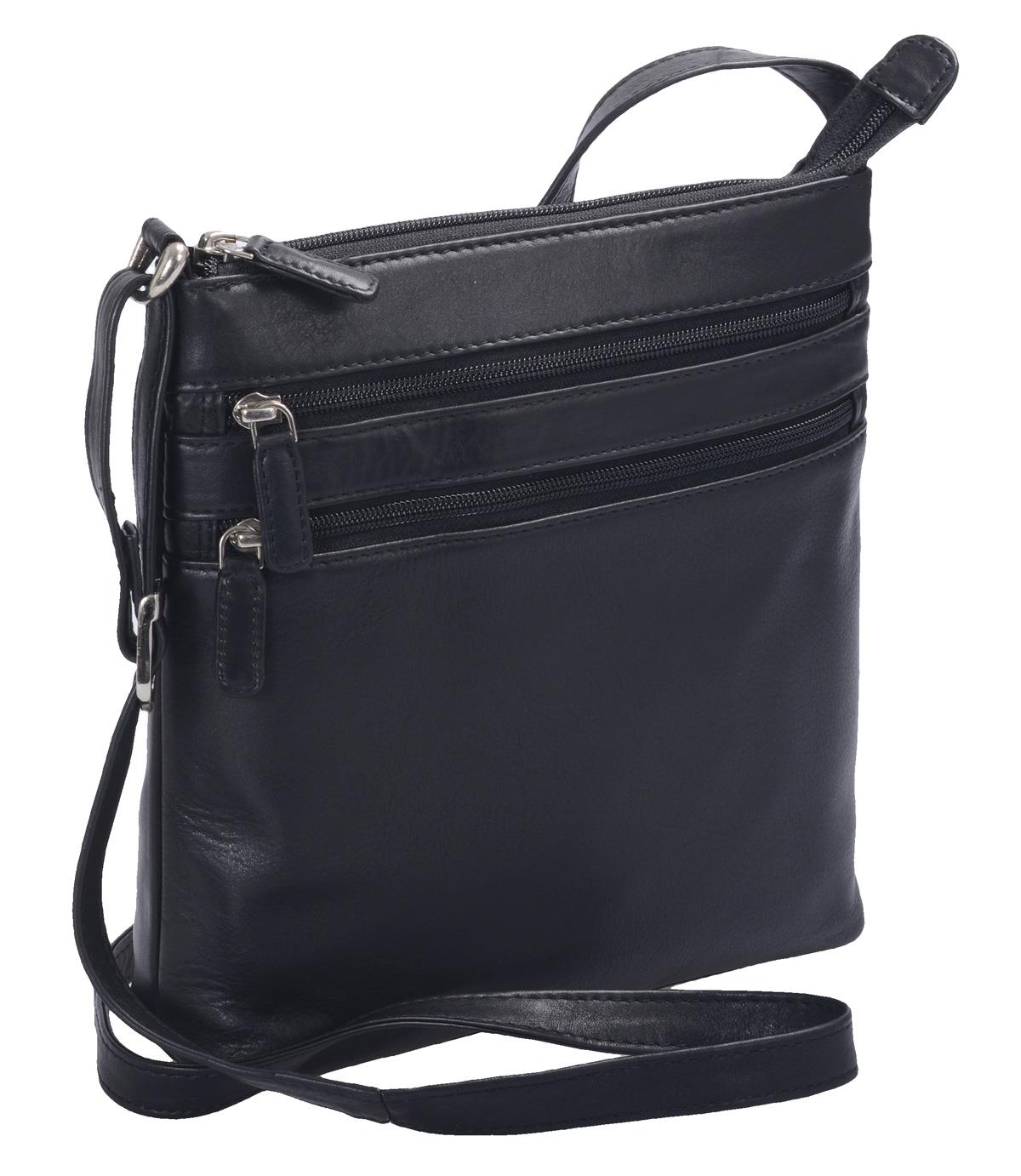 Wortmann' RV-Ledertasche hochf., mittel, langer Henkel