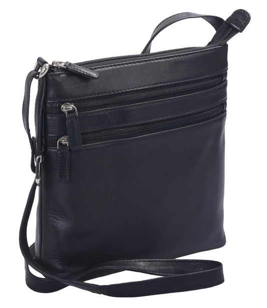 Wortmann' RV-Ledertasche hochf., mittel, langer Henkel